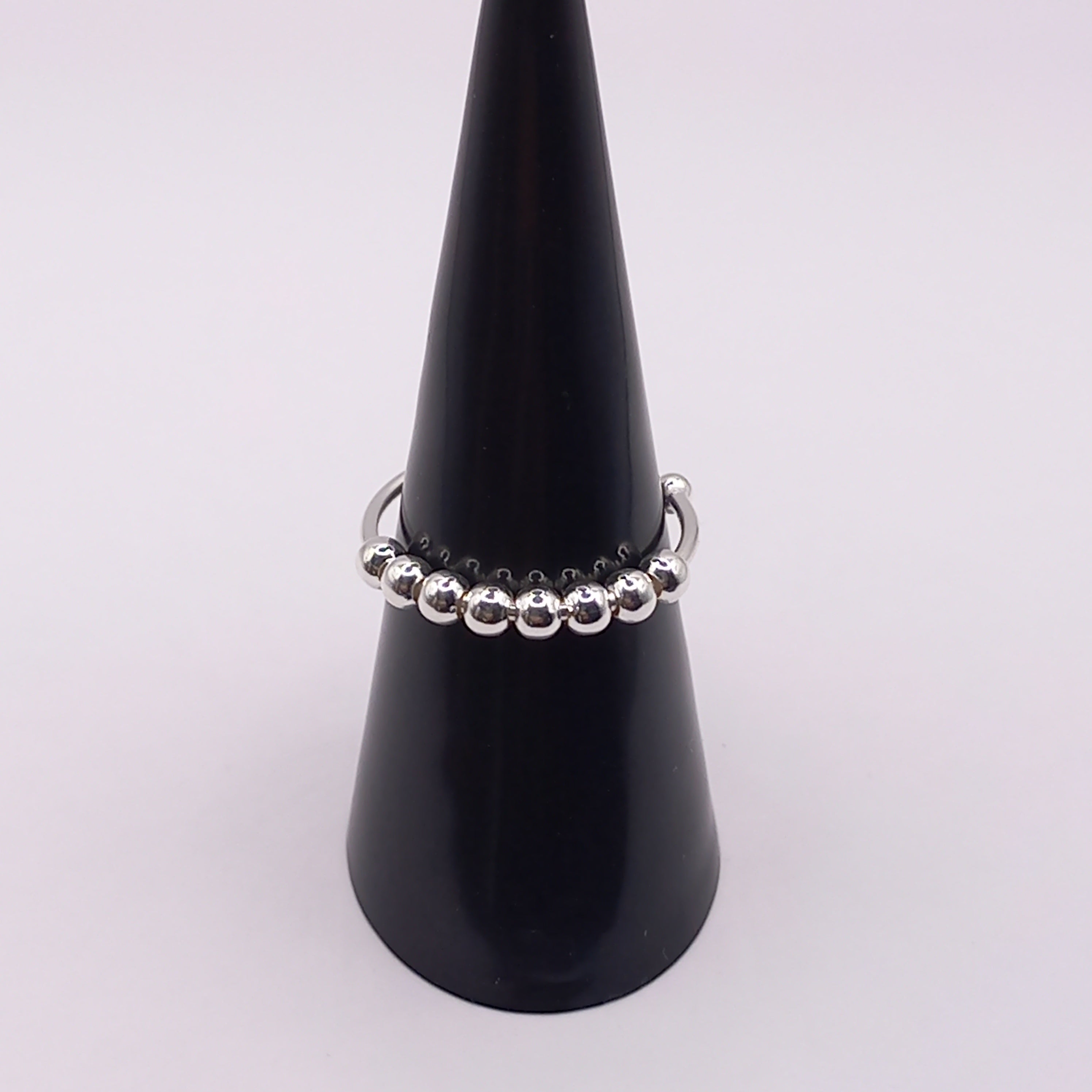 Anillo Ajustable  Antiestrés de Plata 925.