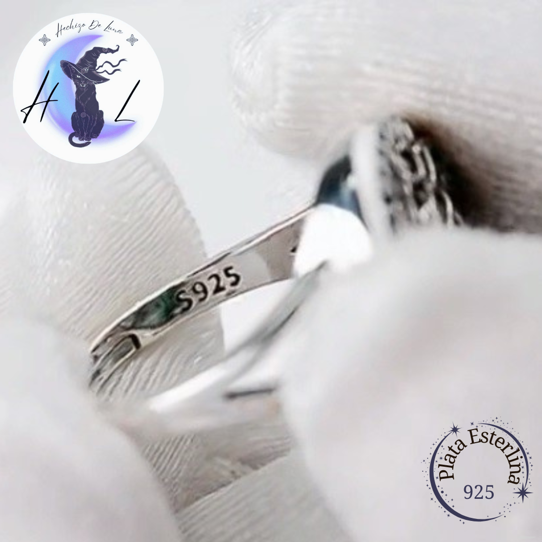 Anillo Ajustable Árbol de la Vida de Plata.