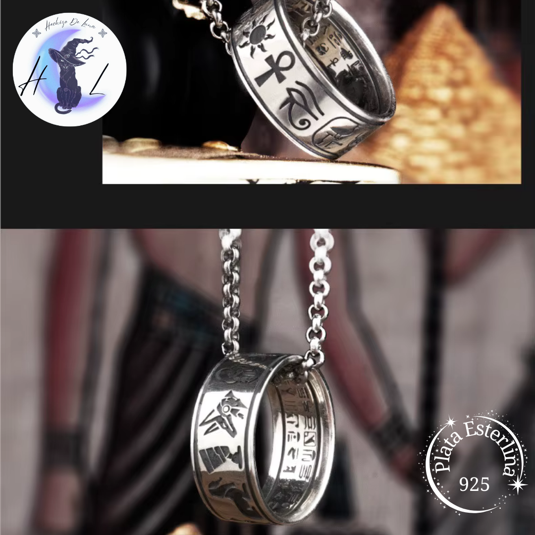 Anillo De Plata, Diseño Amuletos Egipcios.