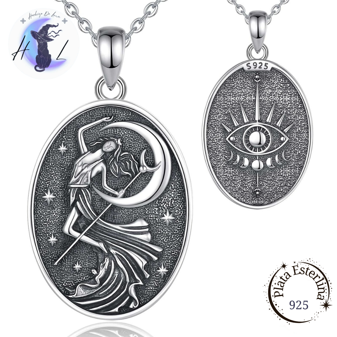 Colgante De Plata Diosa Nyx.