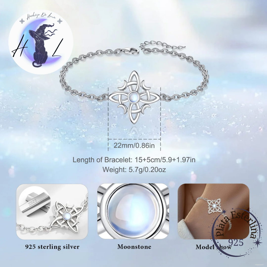 Pulseras De Plata925, Diseño Nudo De Brujas, Tres Modelos.