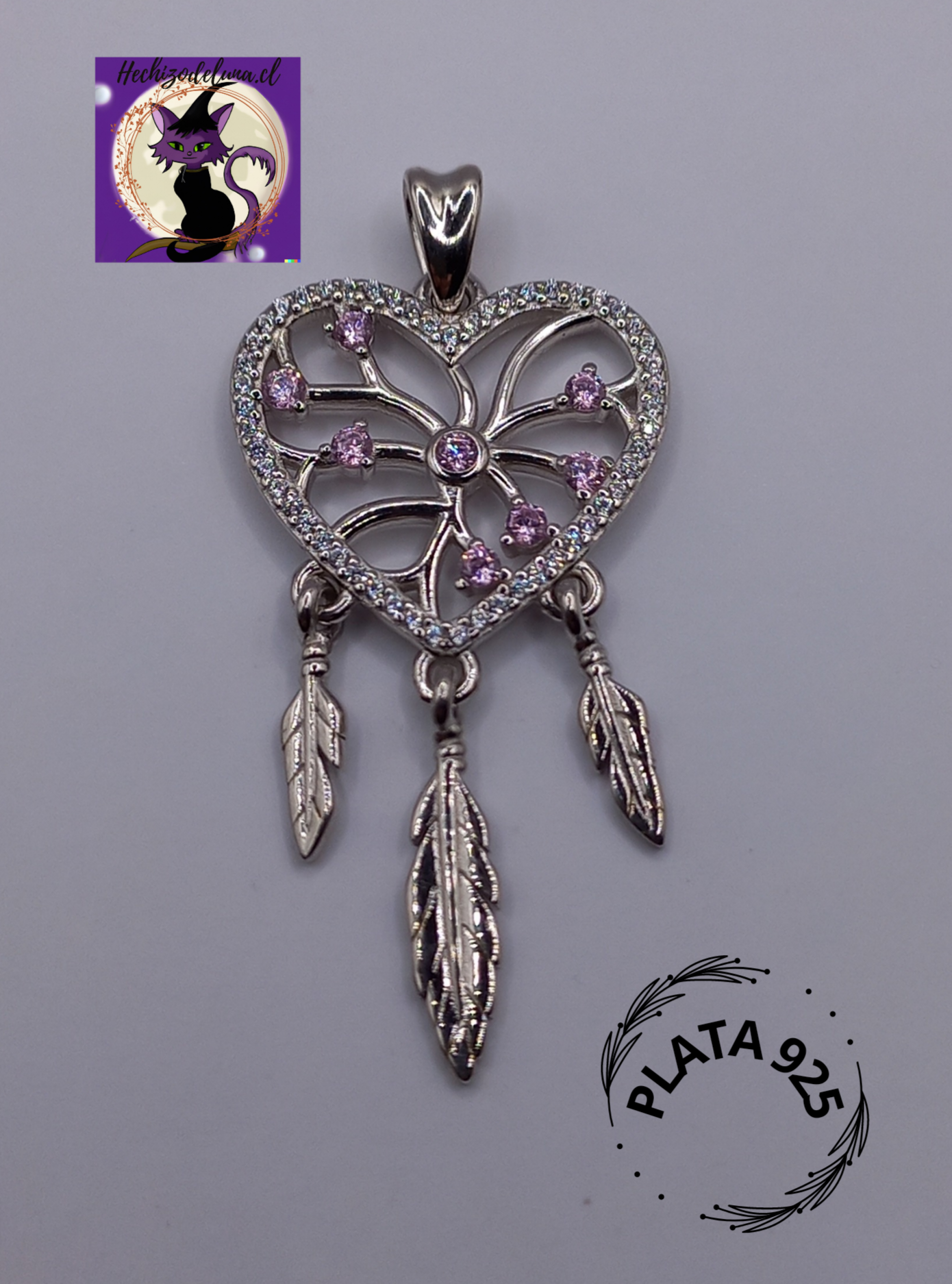 Atrapasueños con Cadena de Plata 50 cm.