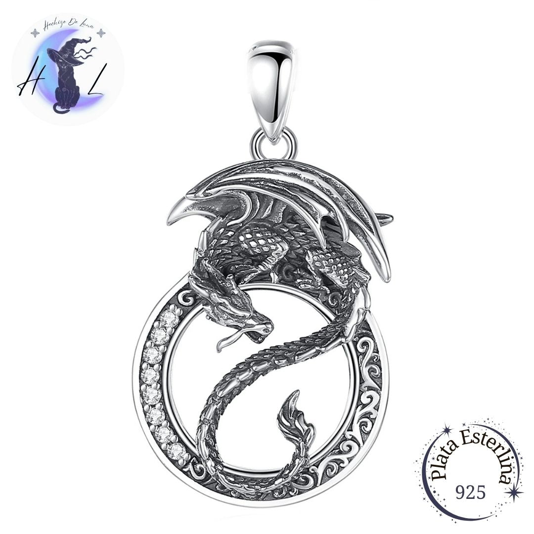 Colgante Dragón Y Circón.