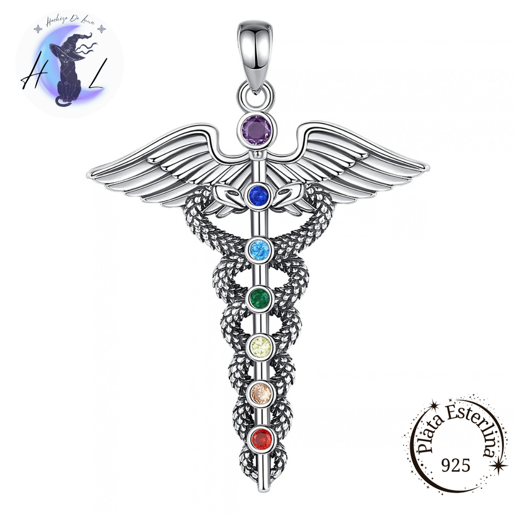 Caduceo | Colgante de Plata 925