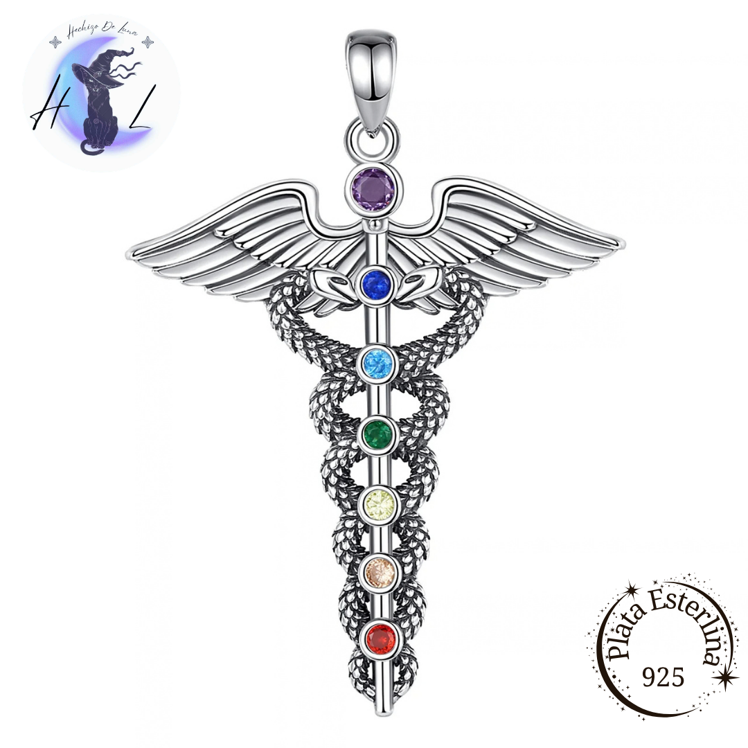 Caduceo | Colgante de Plata 925