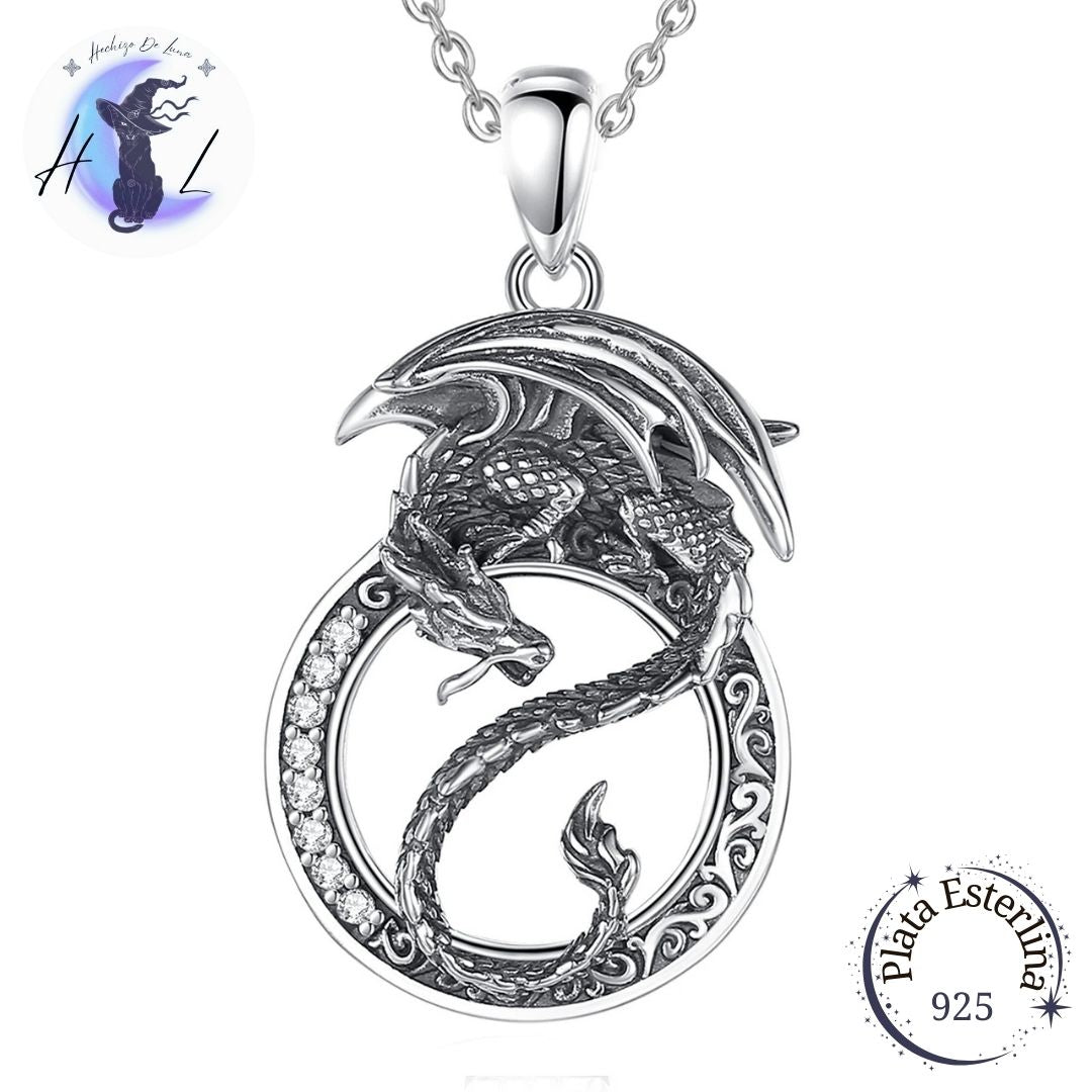 Colgante Dragón Y Circón.