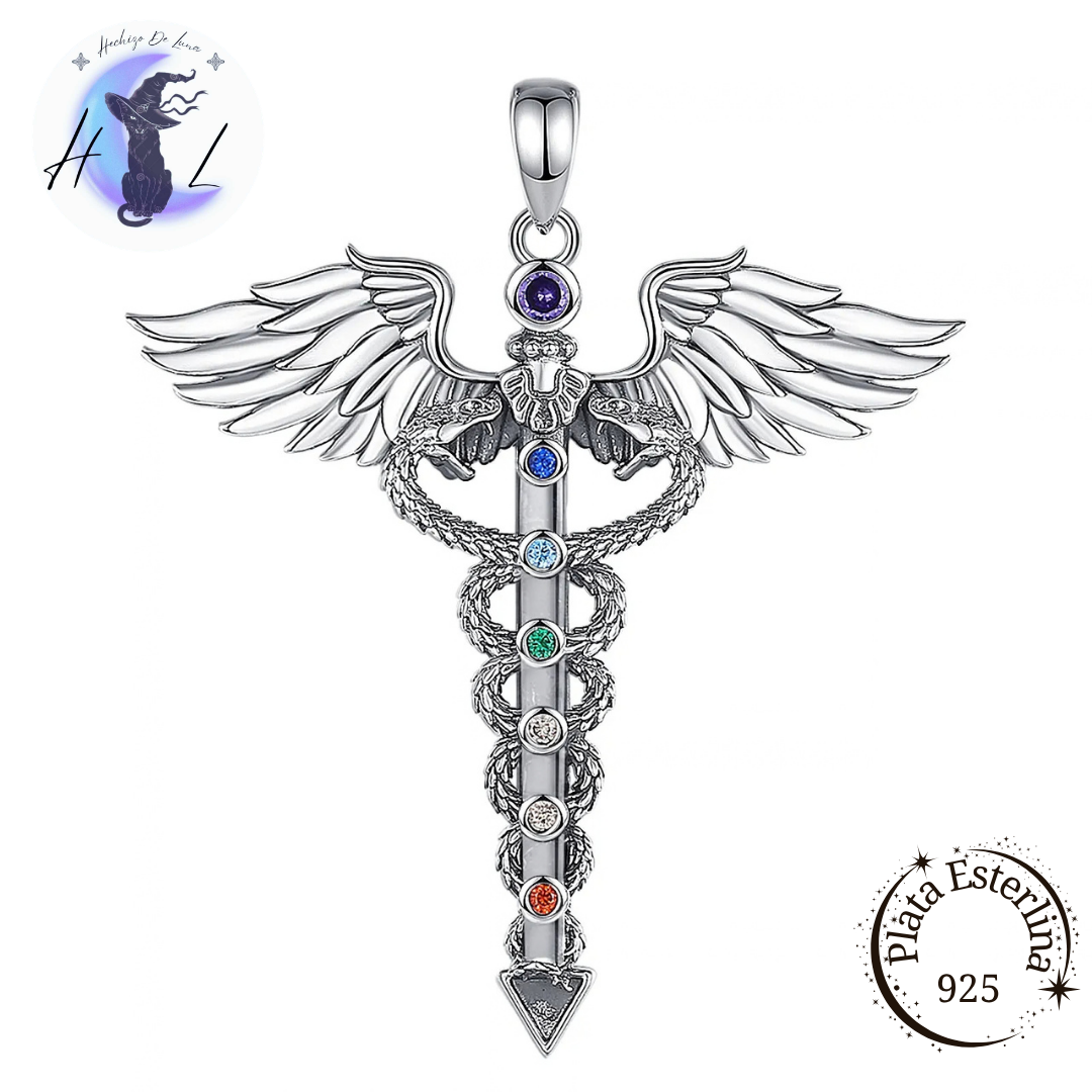 Caduceo | Colgante de Plata 925