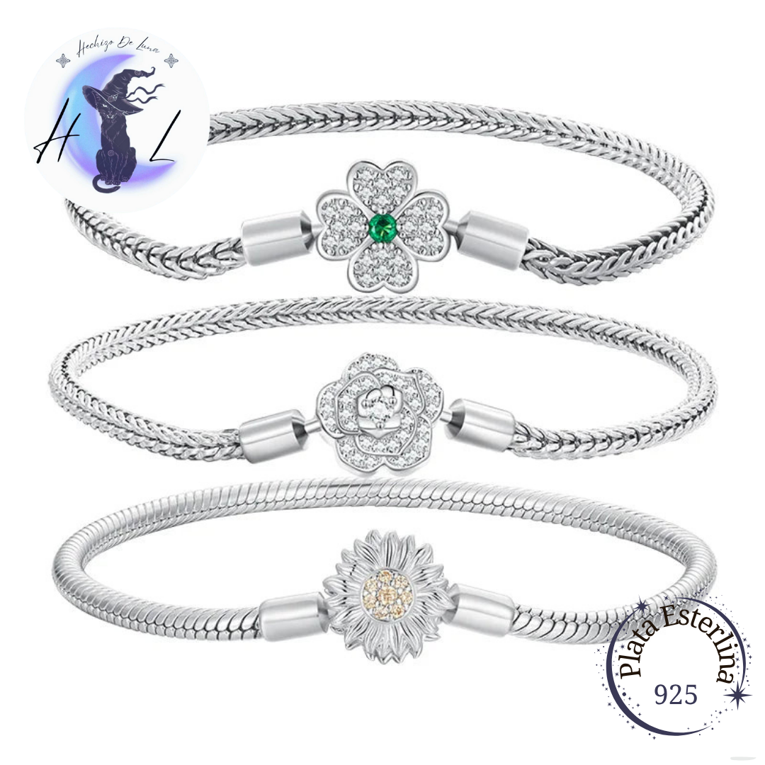 Pulsera De Plata, Varios Diseños. Para Charms.