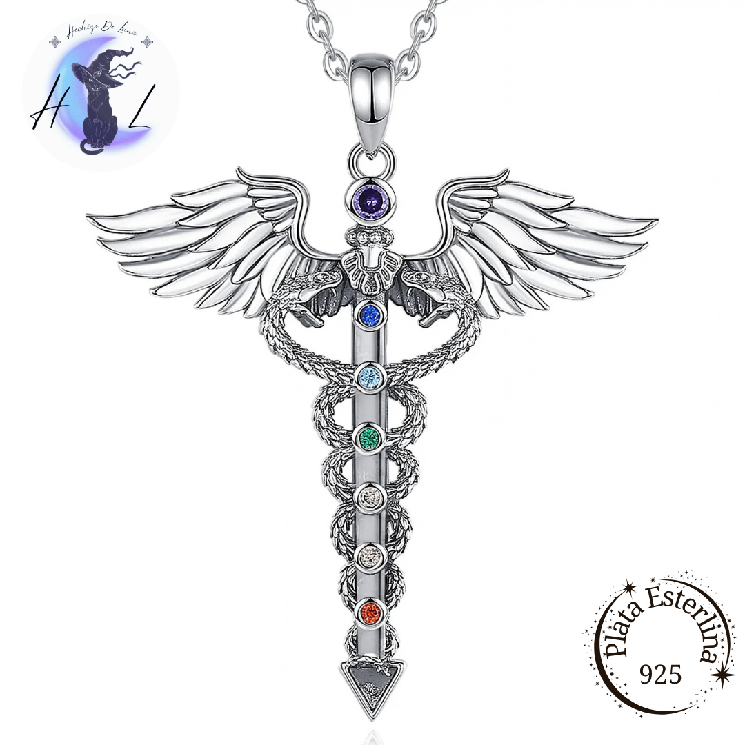 Caduceo | Colgante de Plata 925