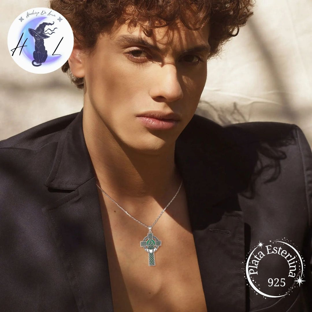 Cruz Claddagh | Colgante de Plata 925