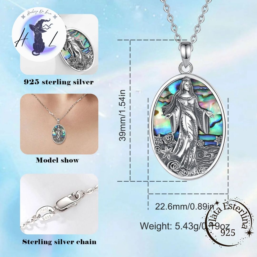 Colgante De Plata, Diosa Del Mar Yemayá.