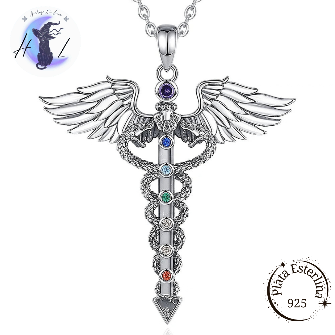 Caduceo | Colgante de Plata 925