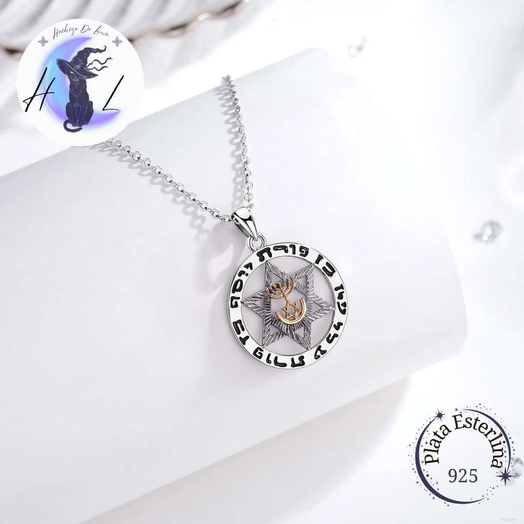 Colgante De Plata, Diseño Estrella De David.