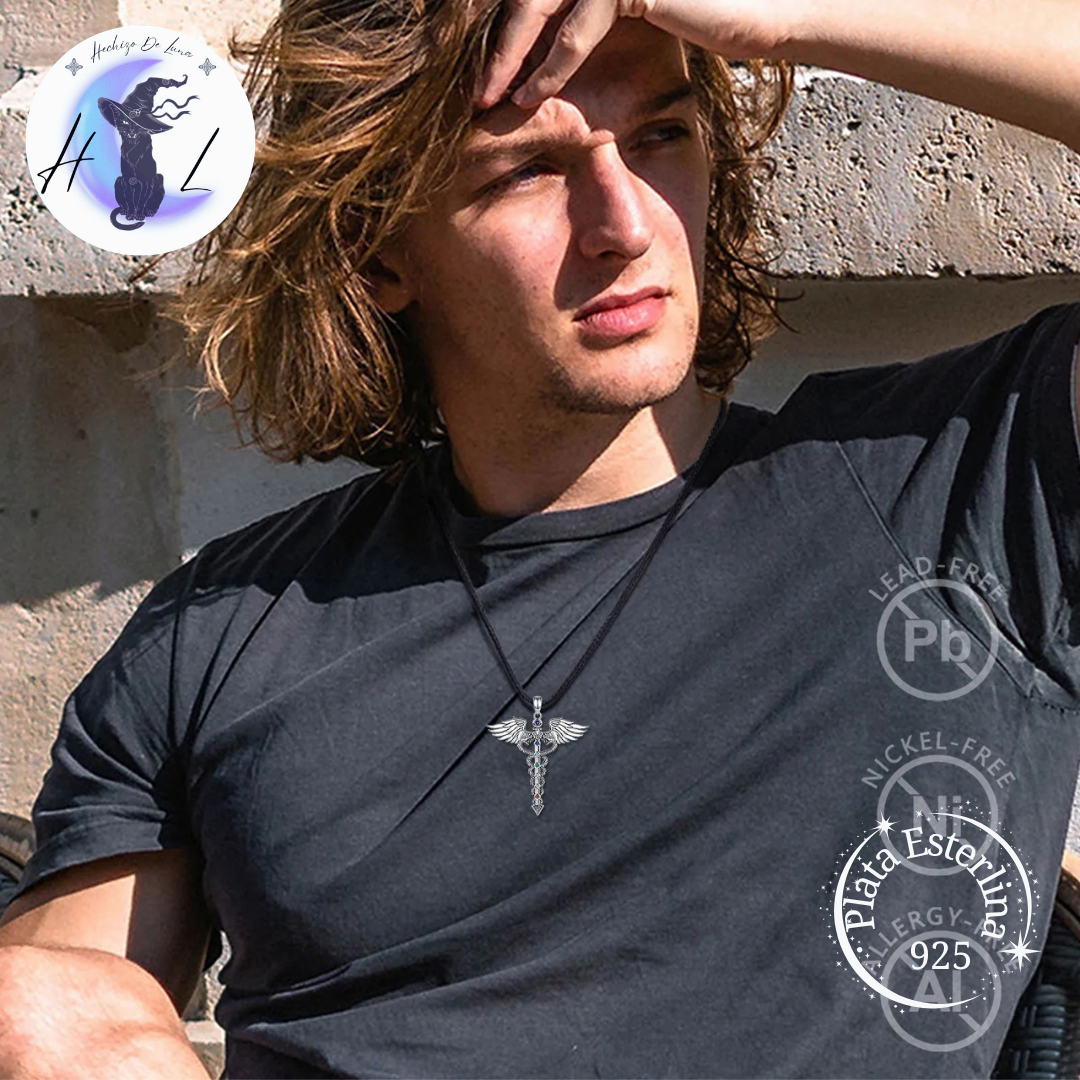 Caduceo | Colgante de Plata 925