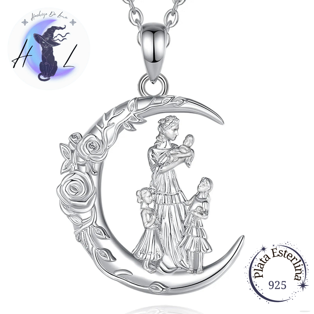 Colgante De Plata, Diseño Madre E Hijos.