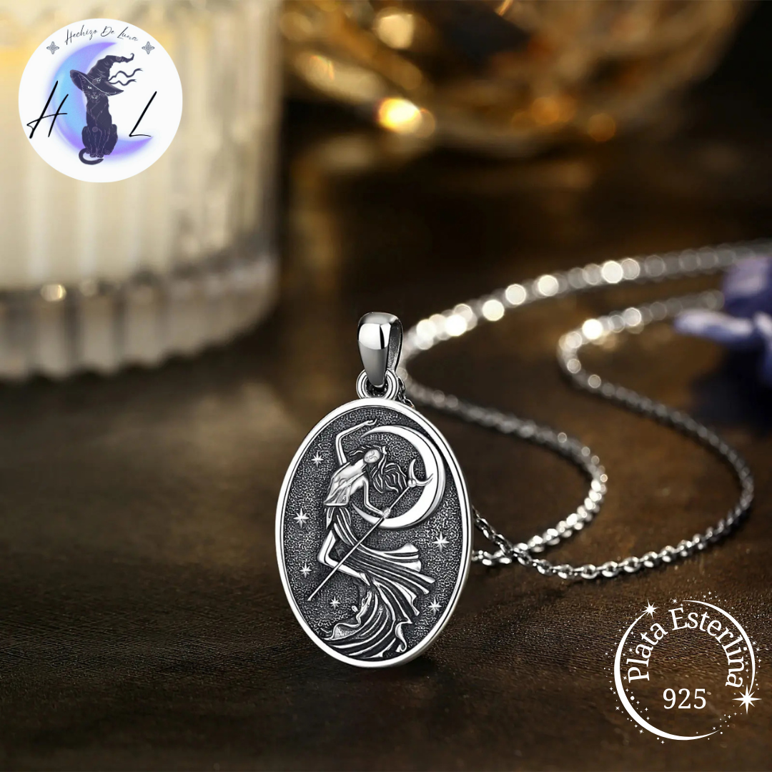 Colgante De Plata Diosa Nyx.