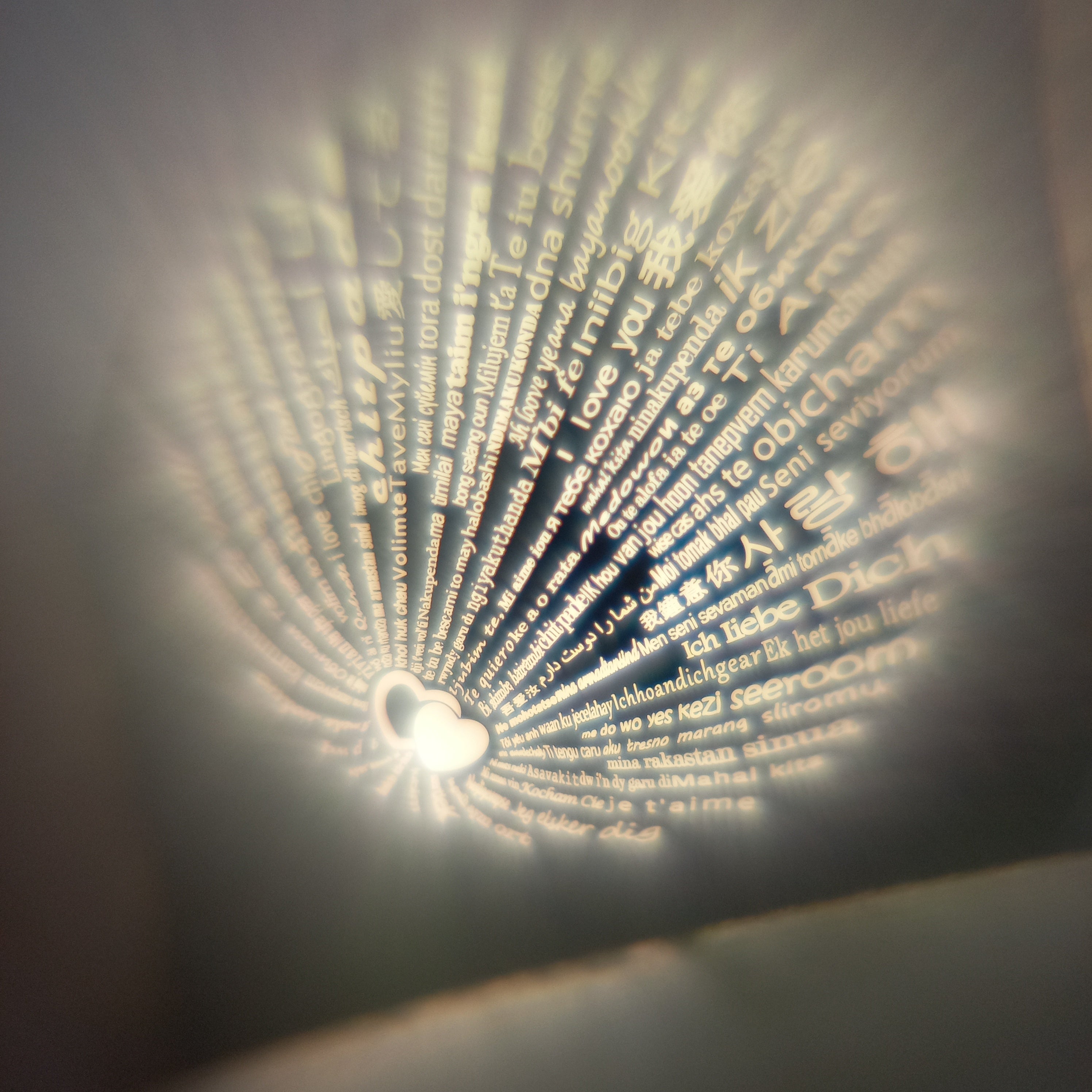Colgante Girasol I Love You con Cadena de Plata 50 cm.