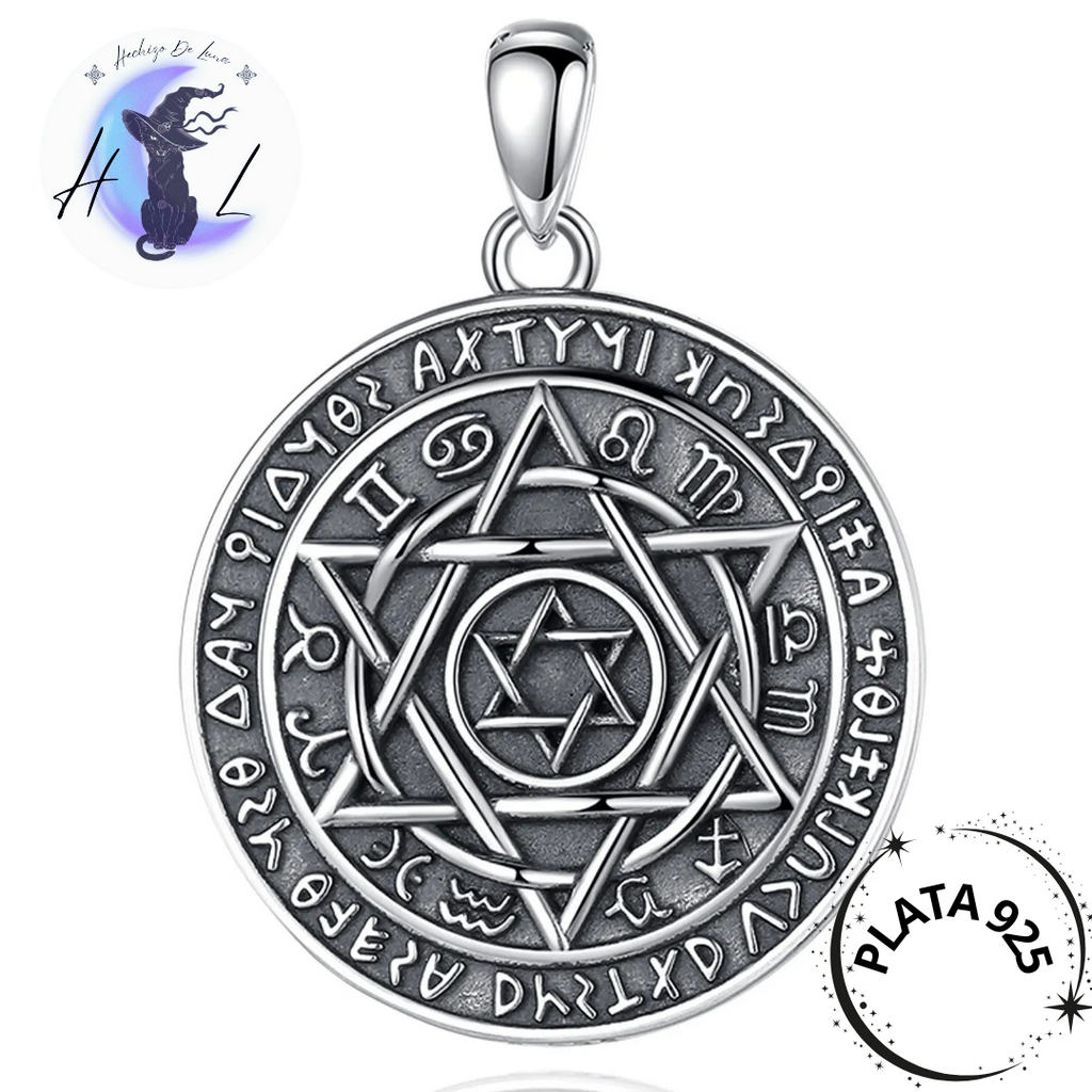 Colgante Sello de Salomón de Plata.