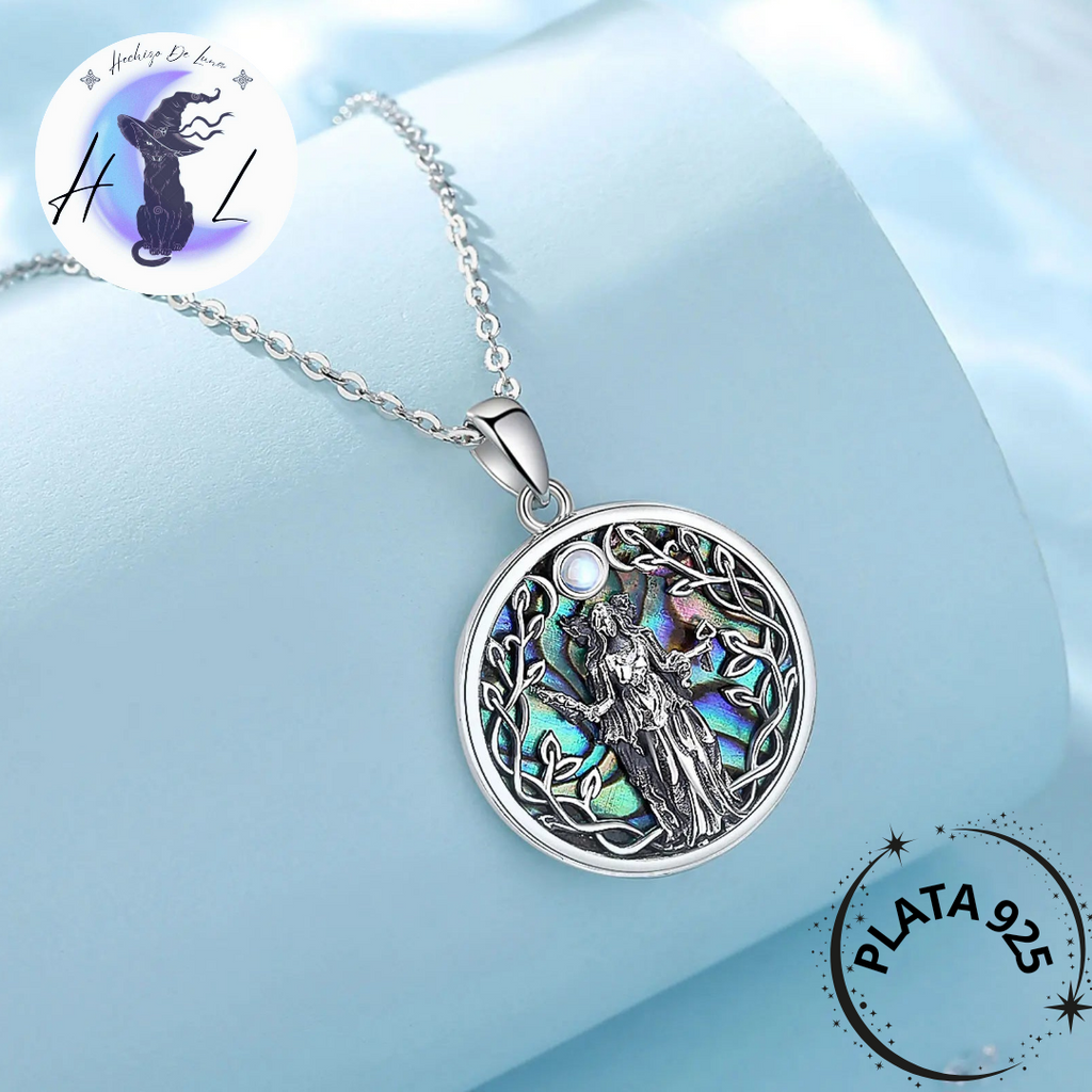 Colgante Triple Diosa De Plata