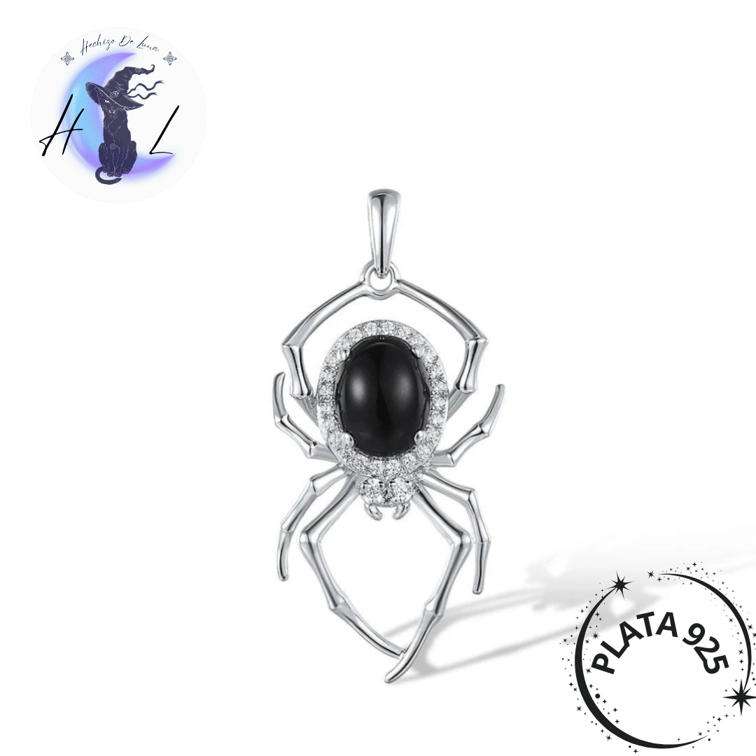 Colgante  Diseño Araña Con Circones.