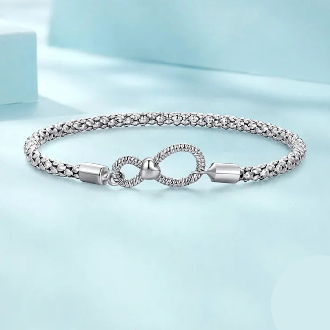 Brazalete Infinito compatible con Charms de Plata.