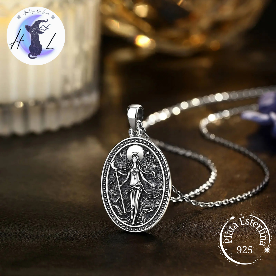 Colgante De Plata, Diosa Nyx.