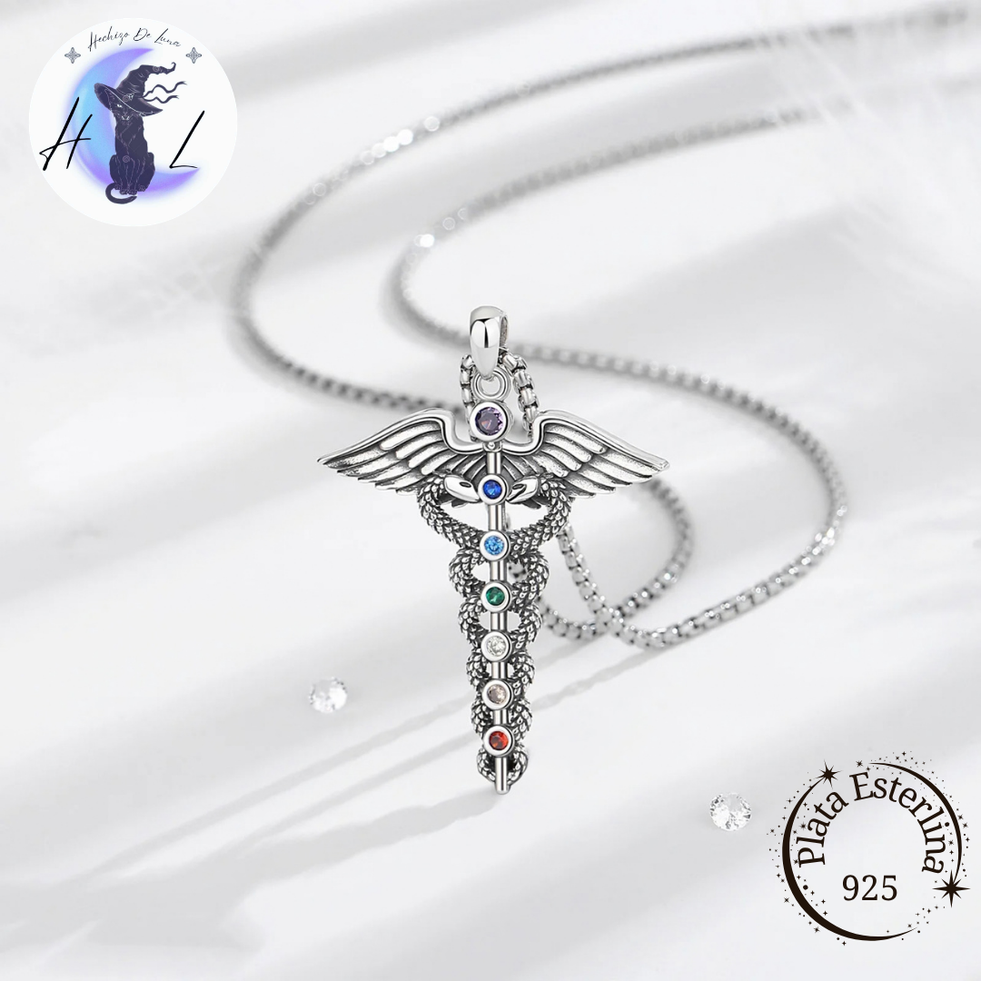 Caduceo | Colgante de Plata 925