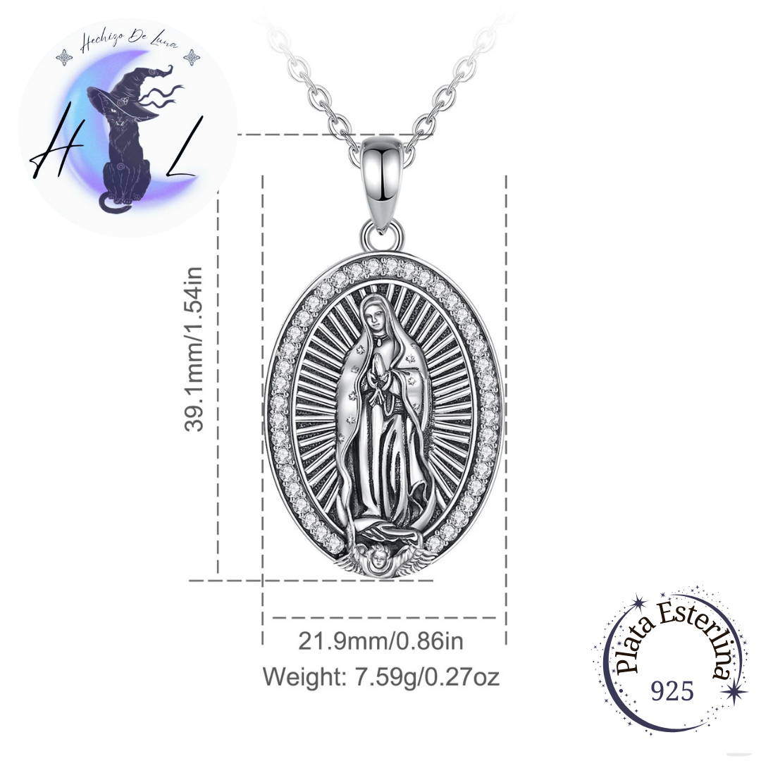 Colgante De Plata, Virgen De Guadalupe.