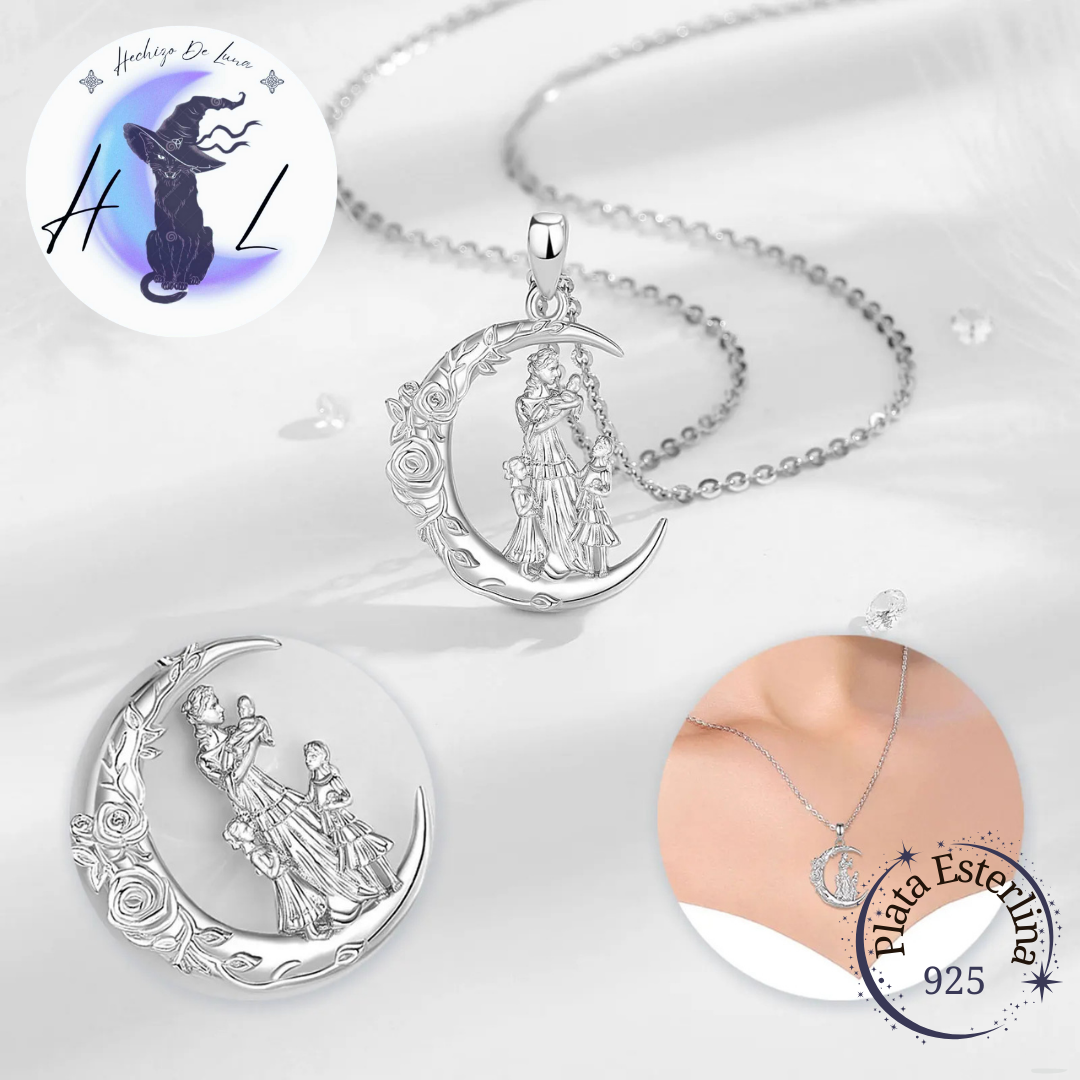 Colgante De Plata, Diseño Madre E Hijos.