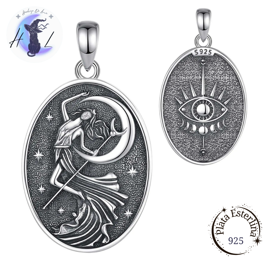Colgante De Plata Diosa Nyx.