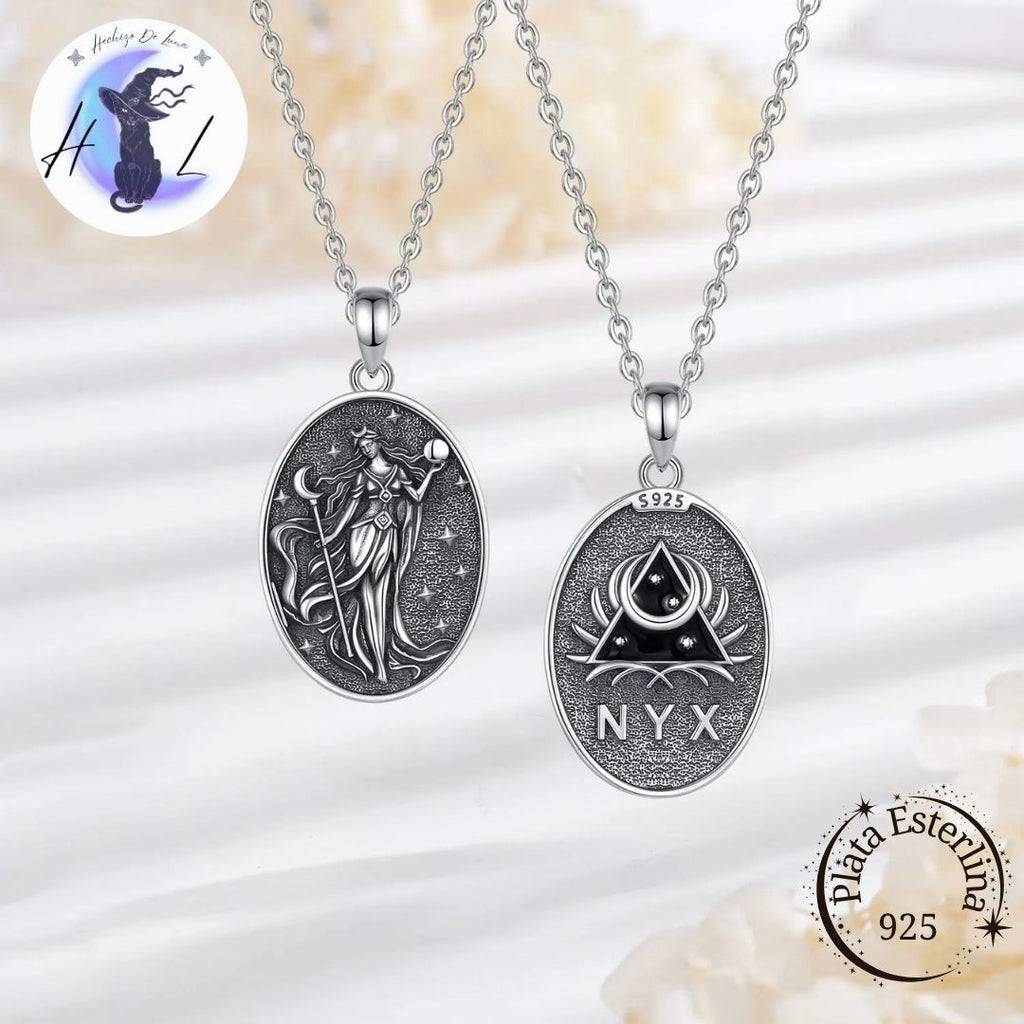 Colgante De Plata, Diosa Nyx.