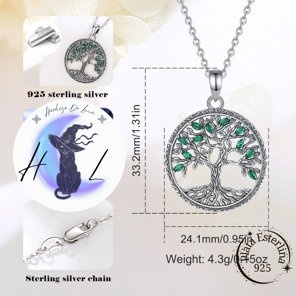Yggdrasil | Árbol de la Vida Vikingo | Colgante de Plata 925