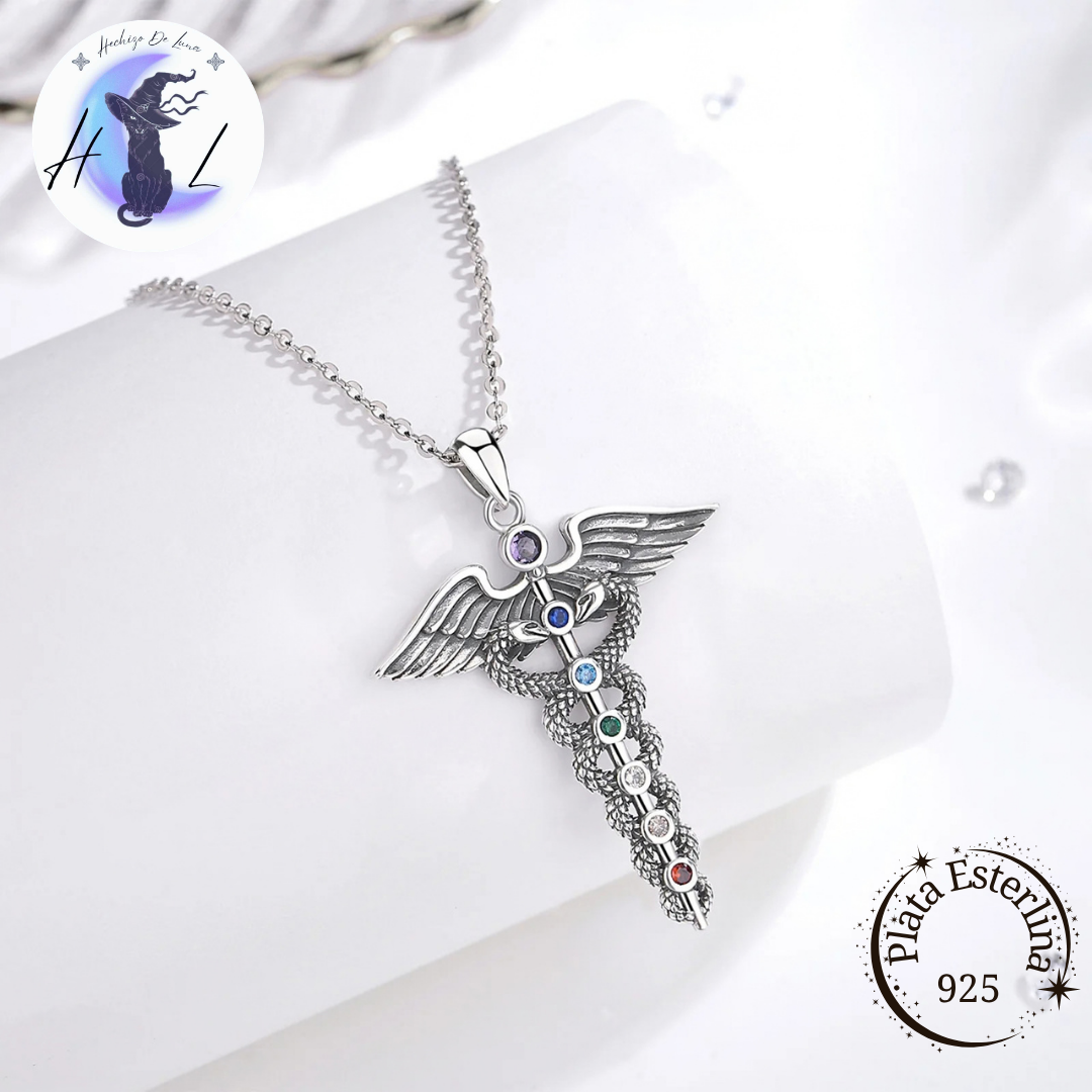 Caduceo | Colgante de Plata 925