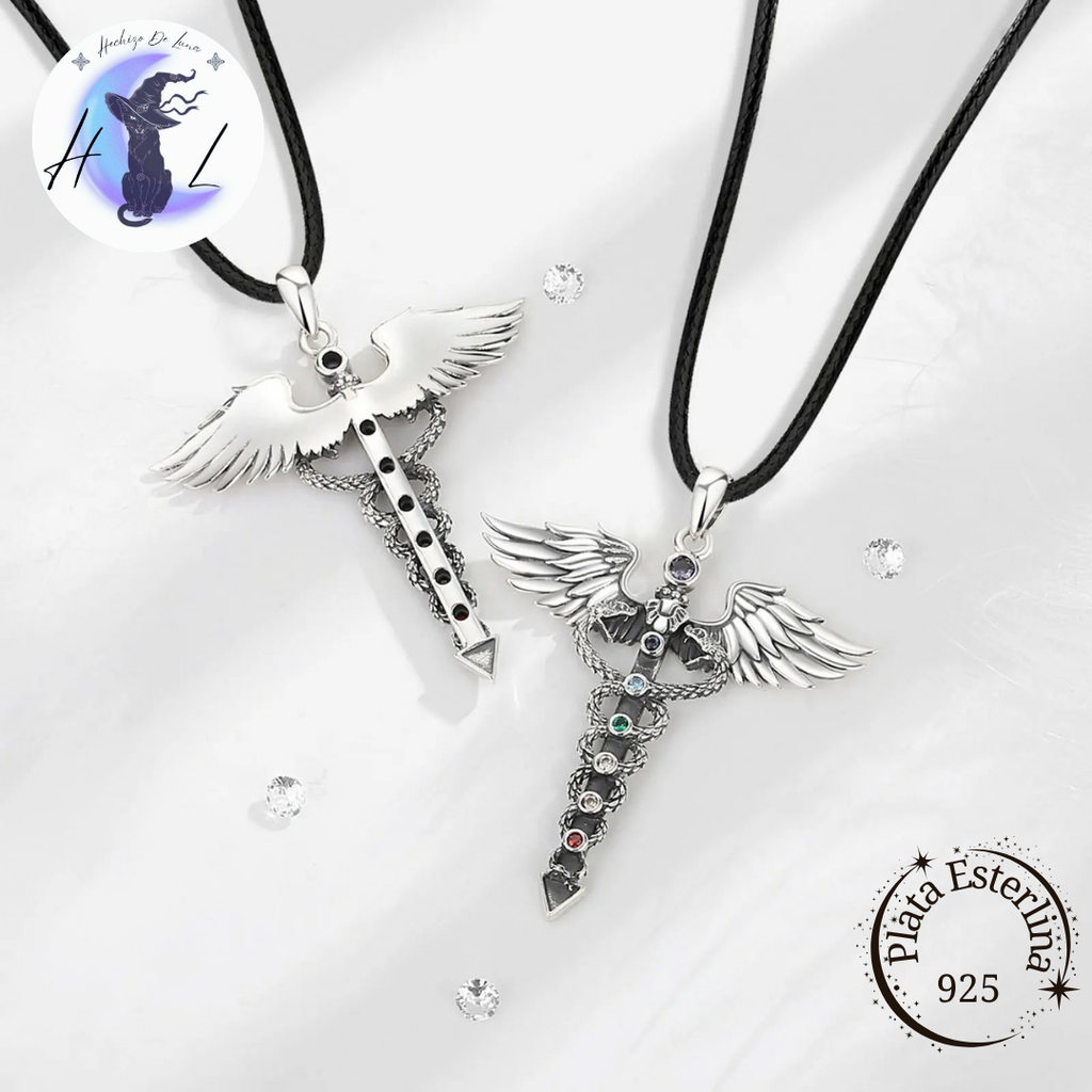 Caduceo | Colgante de Plata 925