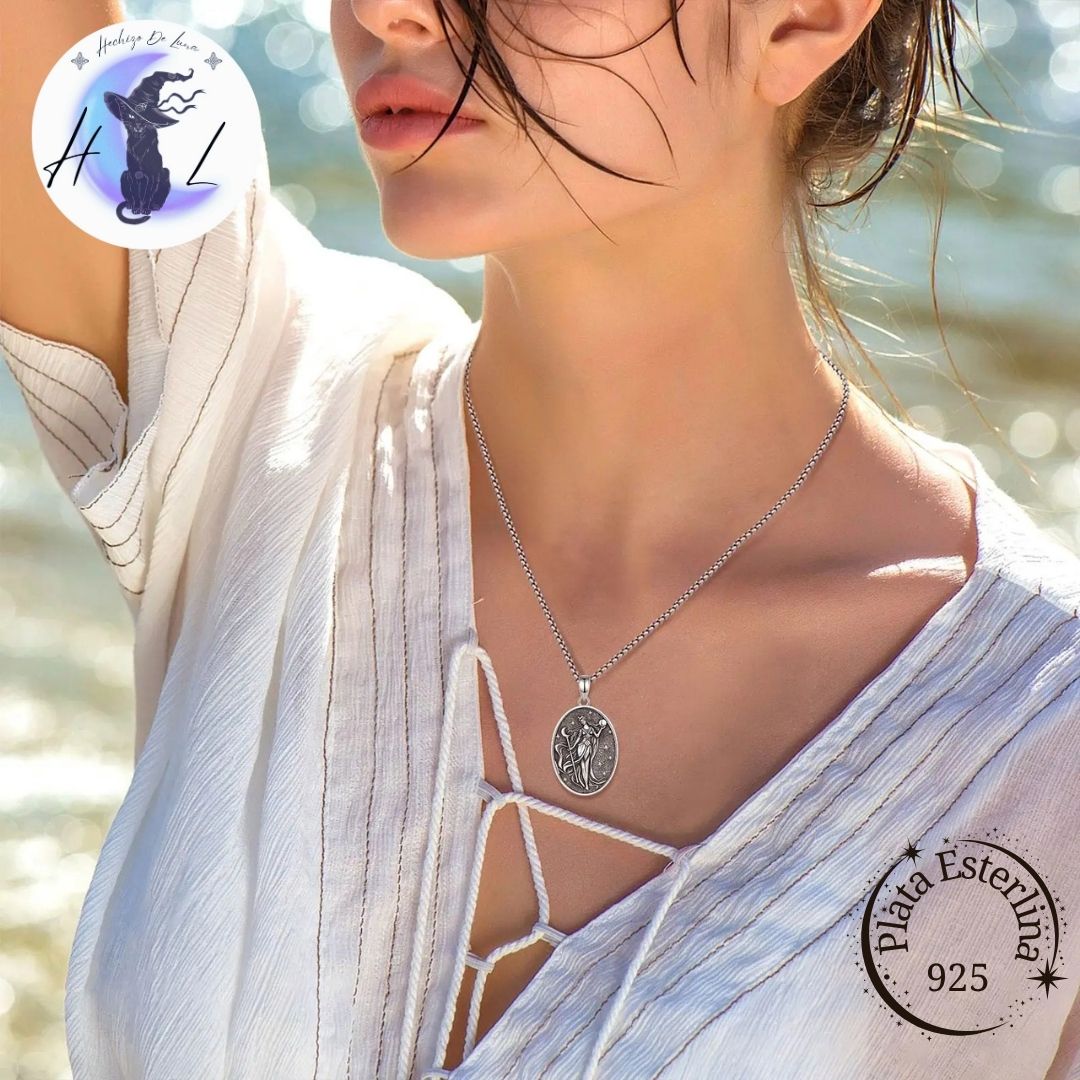 Colgante De Plata, Diosa Nyx.