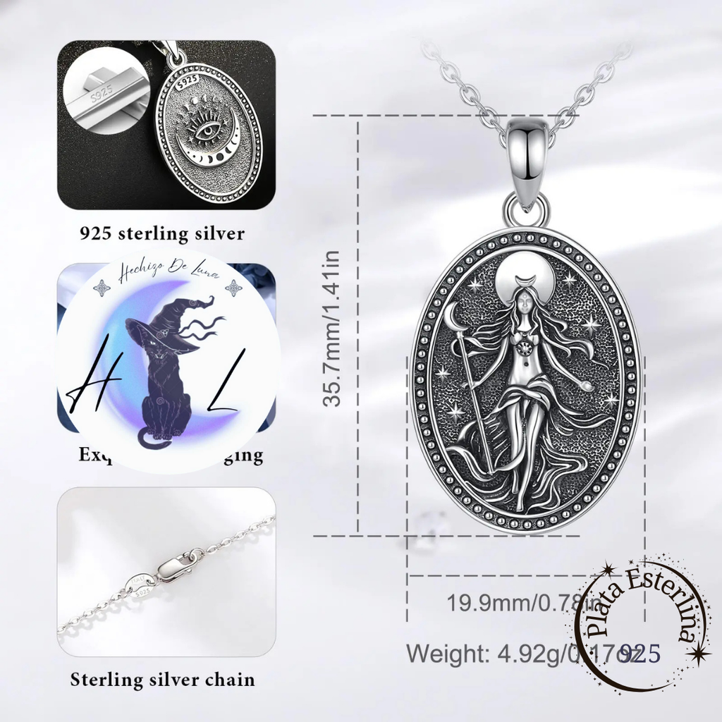 Colgante De Plata, Diosa Nyx.