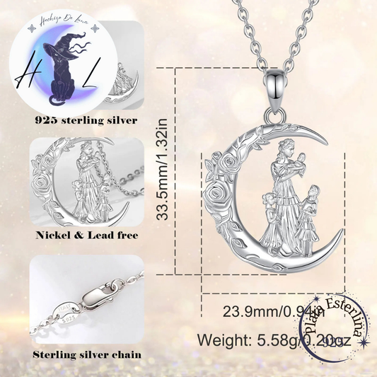 Colgante De Plata, Diseño Madre E Hijos.