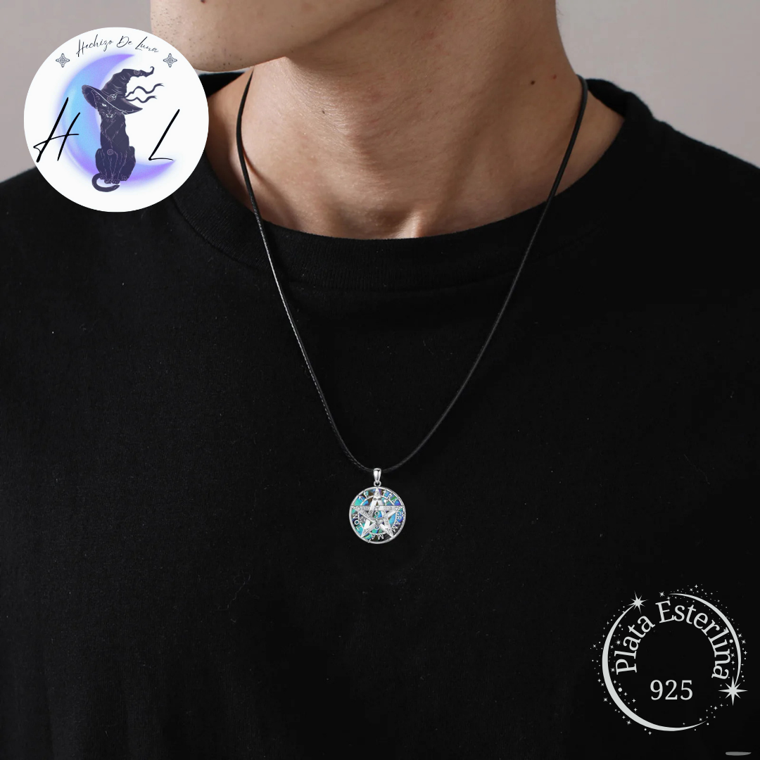 Colgante De Plata Y Abulón, Diseño Tetragrammaton