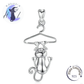 Colgante De Plata, Diseño Gatito Colgando.