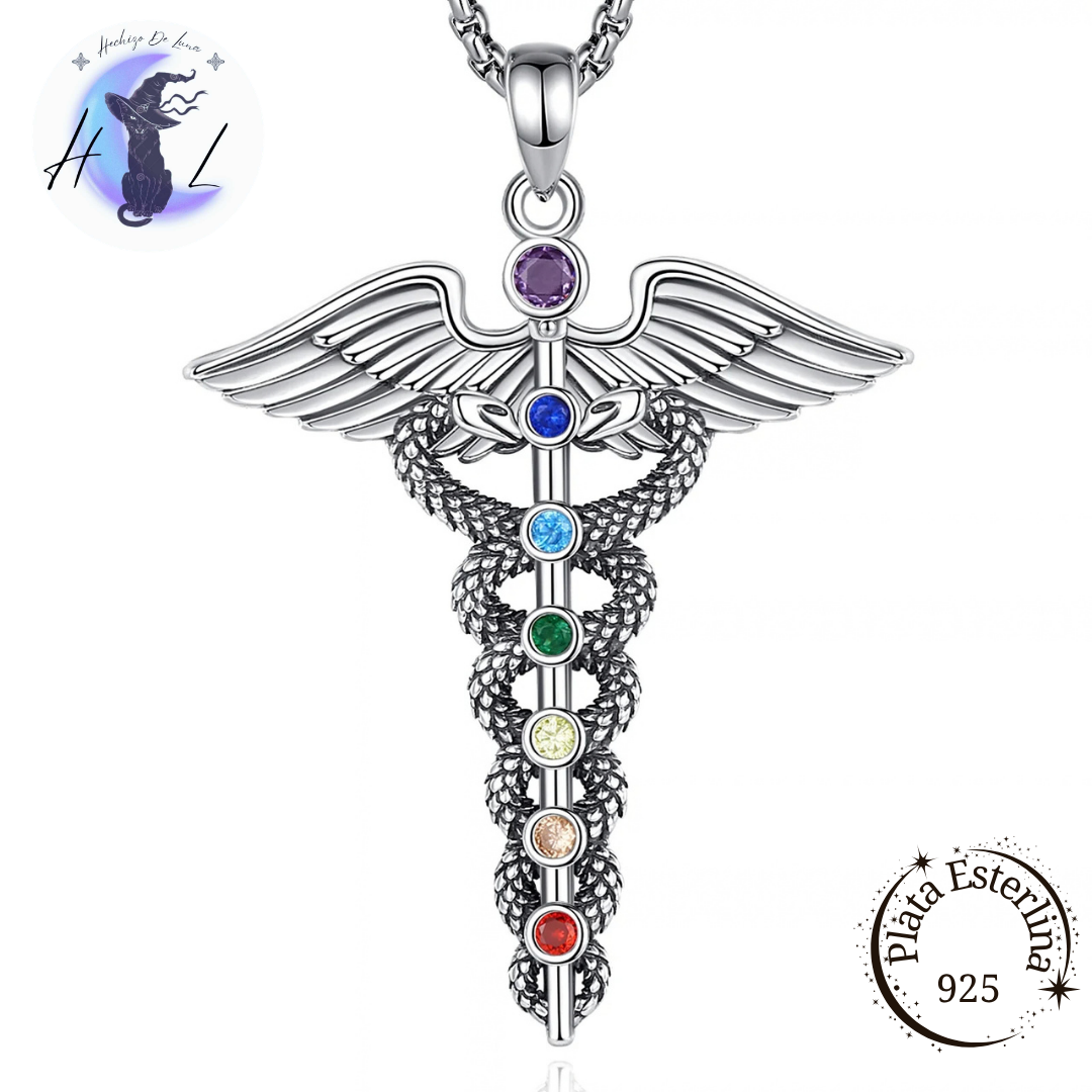 Caduceo | Colgante de Plata 925