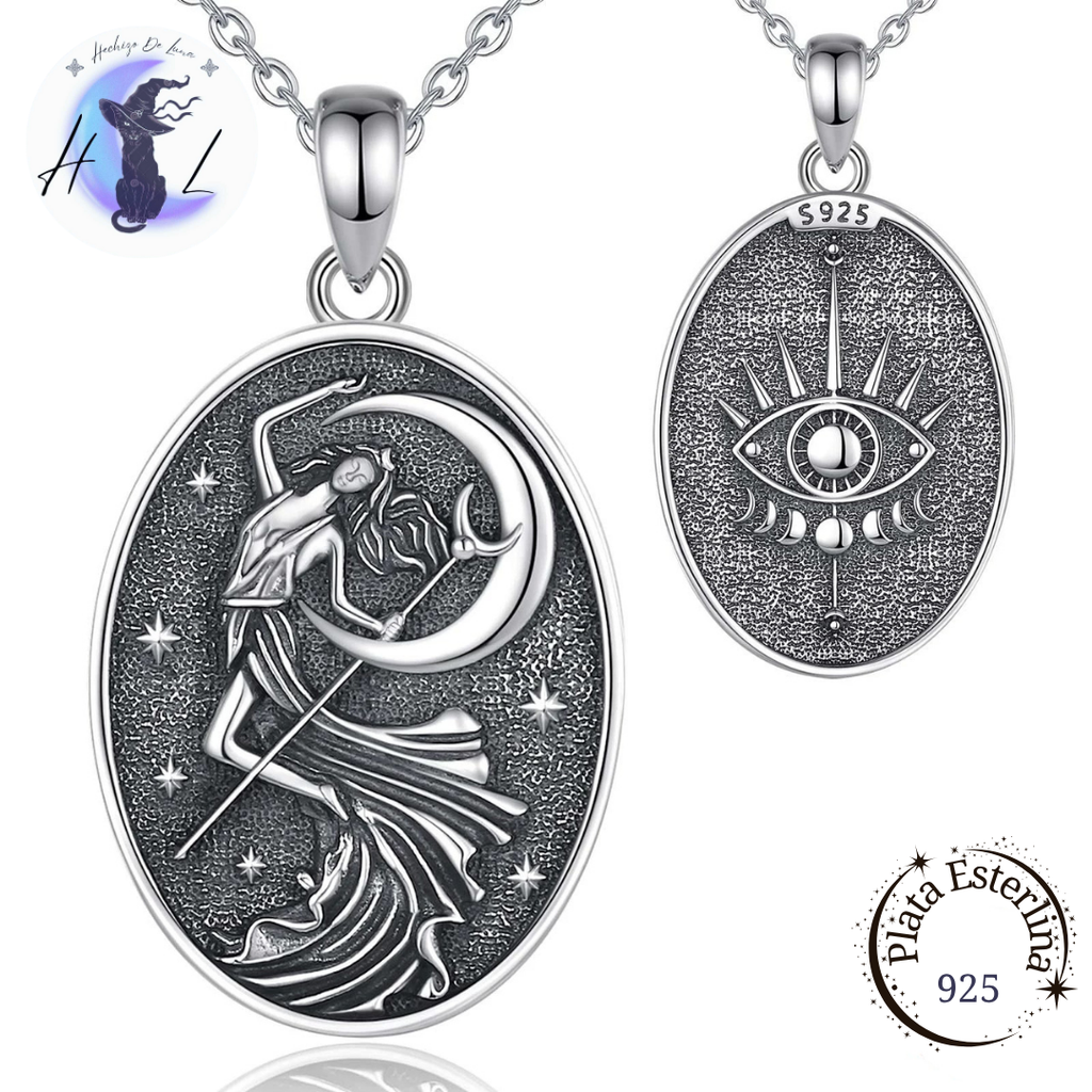 Colgante De Plata Diosa Nyx.