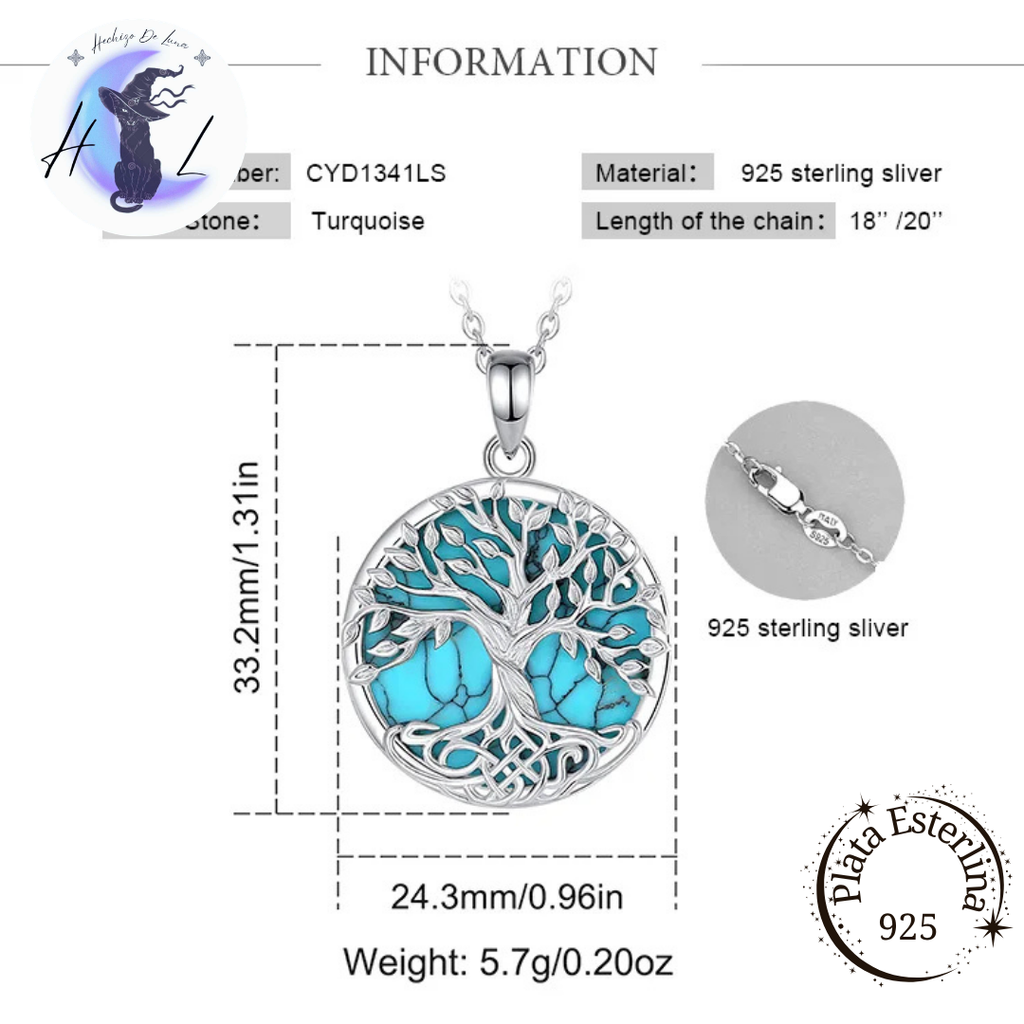 Yggdrasil | Árbol de la Vida Vikingo | Colgante de Plata 925