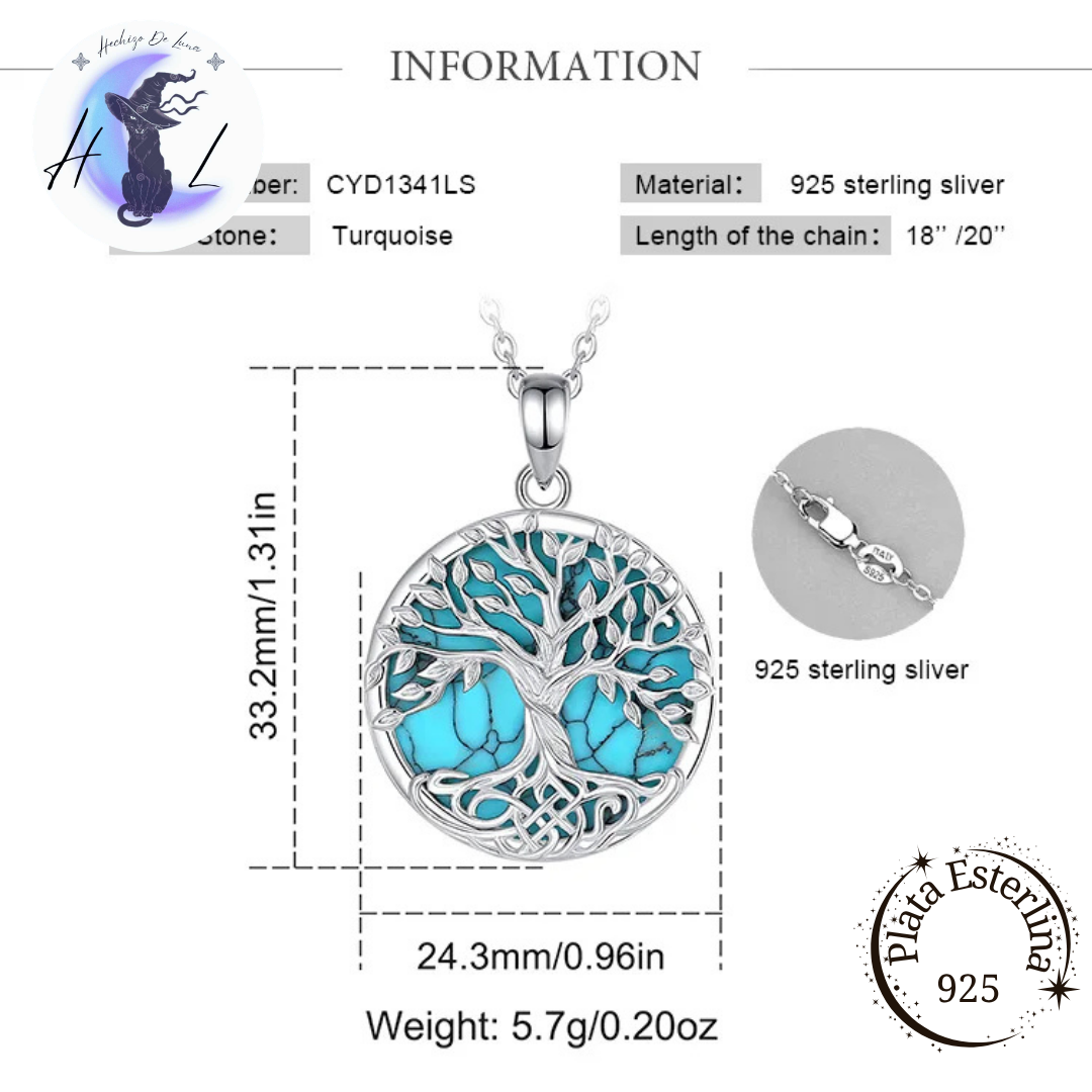 Yggdrasil | Árbol de la Vida Vikingo | Colgante de Plata 925