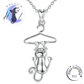 Colgante De Plata, Diseño Gatito Colgando.