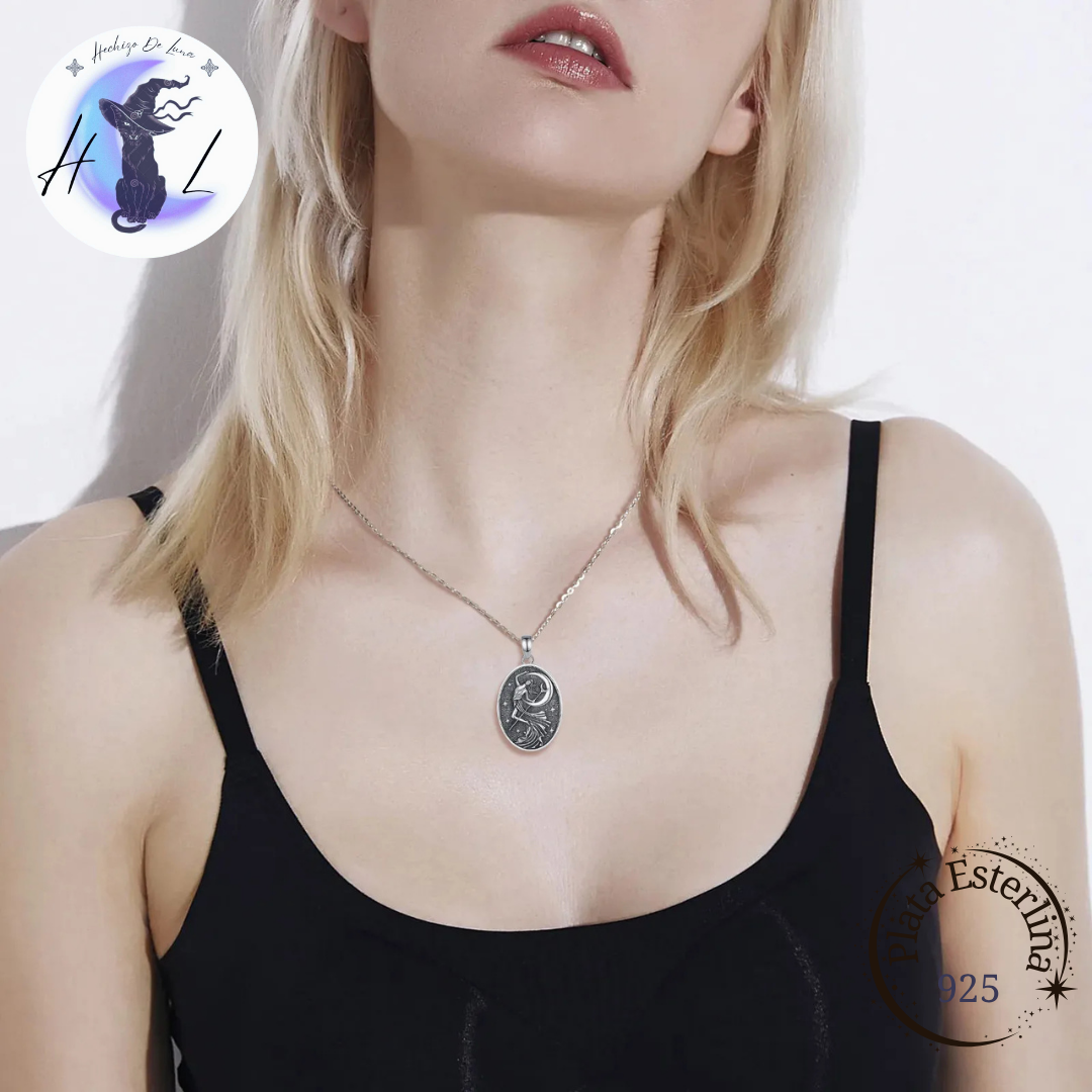Colgante De Plata Diosa Nyx.