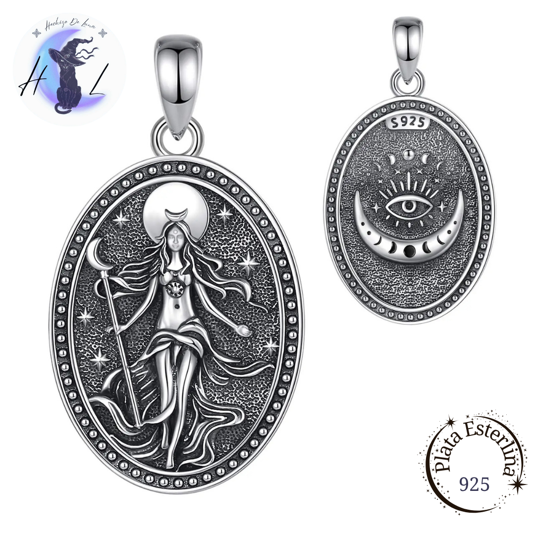 Colgante De Plata, Diosa Nyx.