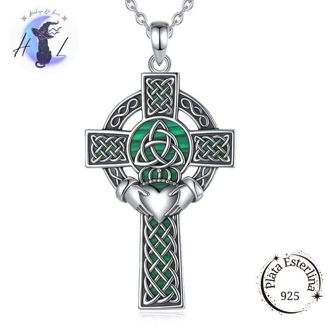 Cruz Claddagh | Colgante de Plata 925