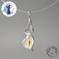 Colgante De Plata, Diseño Flor De Cala o Lirio De Agua.