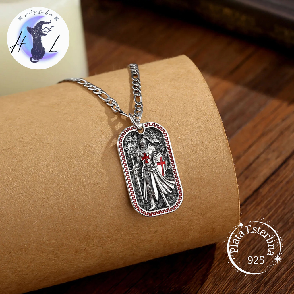 Caballero Templario | Colgante de Plata 925