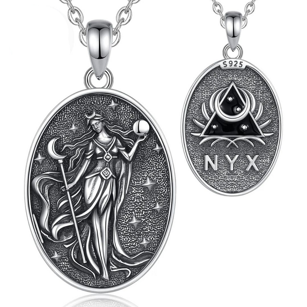 Colgante De Plata, Diosa Nyx.